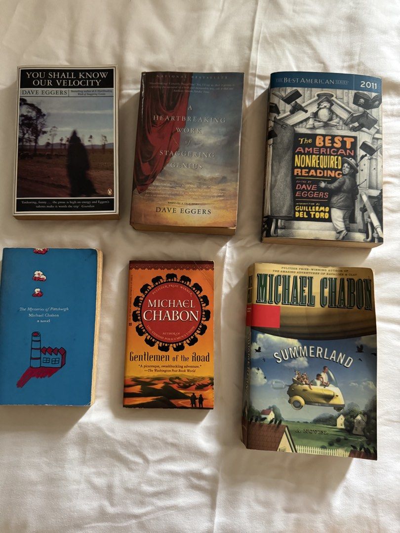 Books for sale at 100 each (Category: Storybooks) located in Bacoor. Submitted by mlgon1 (Listing ID 1464435697, Image 3). Description: List of books by author: ❌ Adams, Douglas — The Hitchhiker’s Guide to the Galaxy SOLD • Austen, Jane — Persuasion • Austen, Jane — Pride and Prejudice • Bartholomew, Rafe — Pacific Rims • Bryson, Bill — The Life and Times of the Thunderbolt Kid • Chabon, Michael — Gentlemen of the Road • Chabon, Michael — Summerl