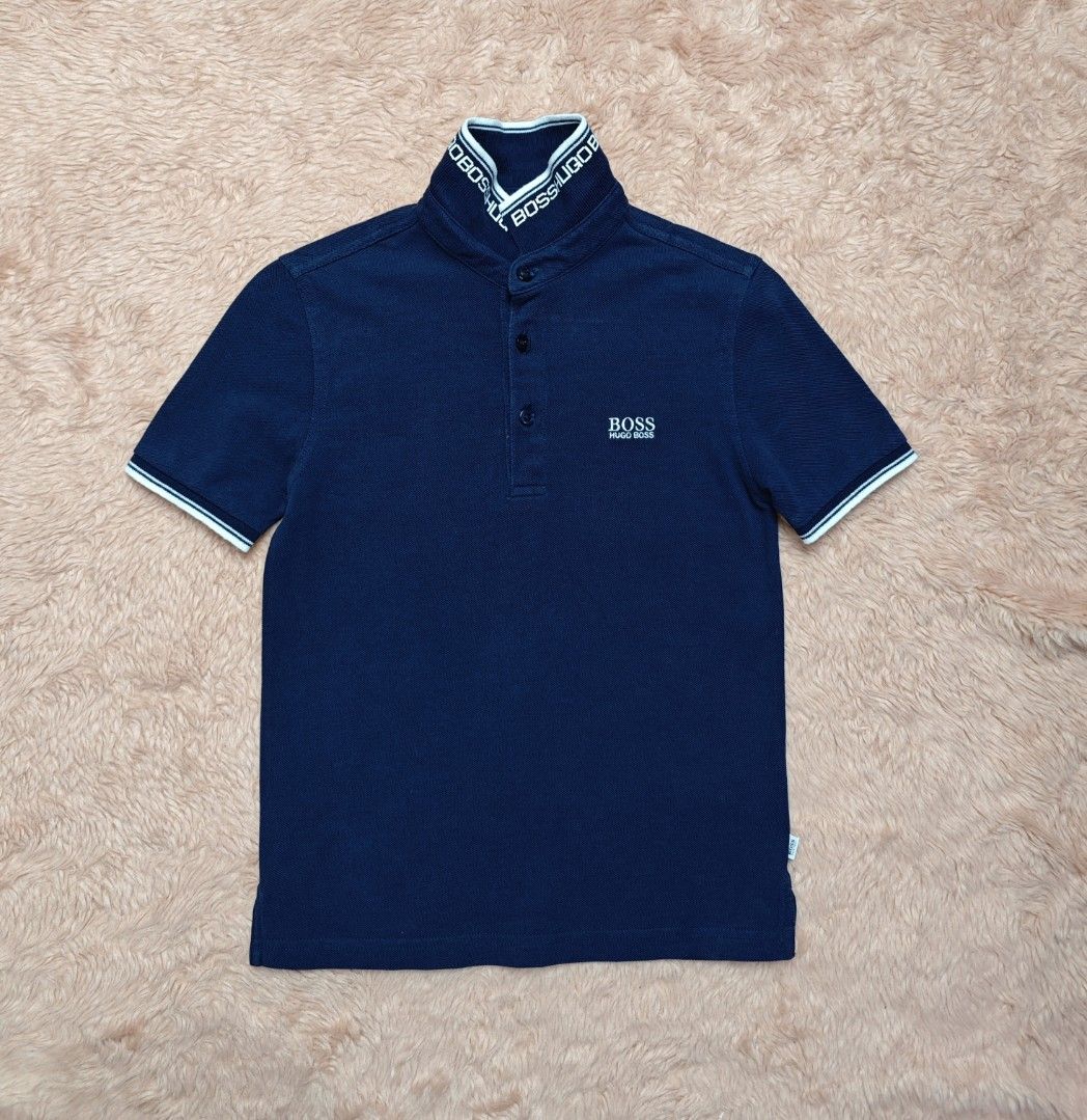 BOSS Kids Poloshirt (Category: Babies & Kids Fashion) located in Imus. Submitted by eykc01 (Listing ID 1464378883, Image 1). Description: Excellent to Like New 8 on tag Fit 5-6yo Armpit to armpit: 13" approx Length: 20" approx.