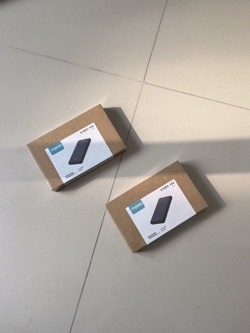 [Brand New] Rapoo Powerbank (Category: Batteries & Power Banks) located in Taguig. Submitted by marikinaa (Listing ID 1464499946, Image 1). Description: 2 pcs available! Can give discount if you get both. All prices posted are final..