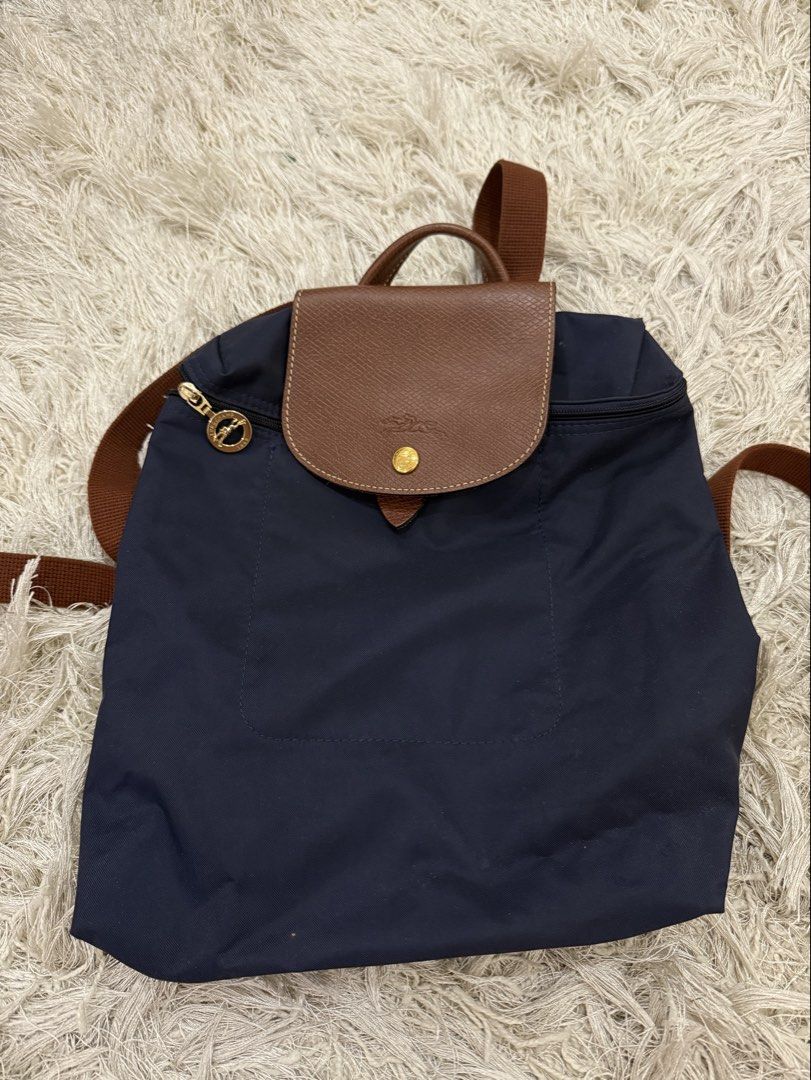 Brandnew Authentic Longchamp Le Pilage Navy Blue Backpack (Category: Backpacks) located in Quezon City. Submitted by emily_in_pariss (Listing ID 1464423502, Image 1). Description: Purchased in Europe!! Authentic .