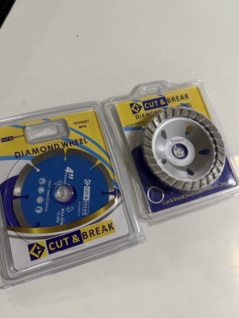 [BRANDNEW] ORIGINAL Cut & Break 4-inch Segmented Diamond Wheel (Category: Home Improvement Tools & Accessories) located in Manila. Submitted by chris.nix (Listing ID 1464517255, Image 1). Description: .