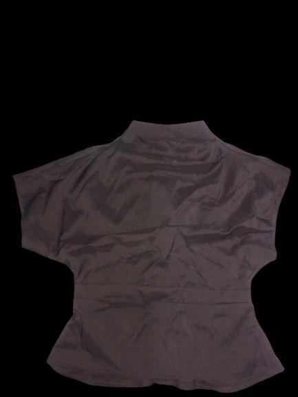 Brown Wrap Neck Short Sleeve Peplum Top (Category: Blouses) located in Caloocan City. Submitted by yssapics (Listing ID 1464500606, Image 2). Description: rfs: decluttering and need for school funds!.