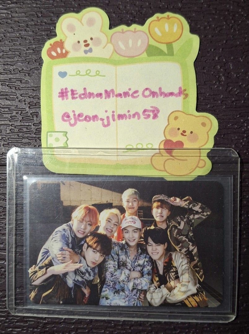 BTS fire OT7 pc (Category: K-Wave Merchandise) located in Taguig. Submitted by jeon_jimin58 (Listing ID 1464392572, Image 1). Description: WTS LFB PH (repriced. -lowered) BTS Memo 16 Dvd Fire PC Payo P5k Dop P5.5k 1mo/ 1k nrdp Loc: taguig Mint condi Dm me if interested 🔖OT7 rm jin yoongi hobi jimin taehyung jungkook photocard bns .