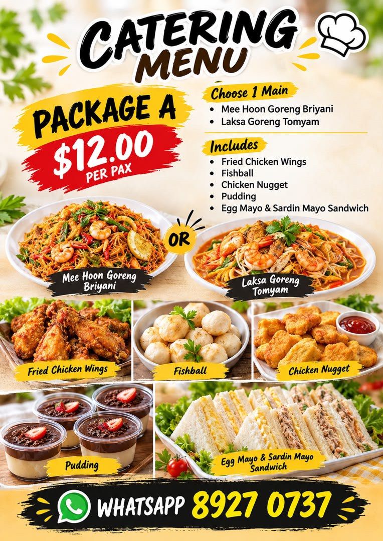 Buffet Package (Category: Rice & Noodles) located in Singapore. Submitted by urbanrasaempire (Listing ID 1464495642, Image 1). Description: .