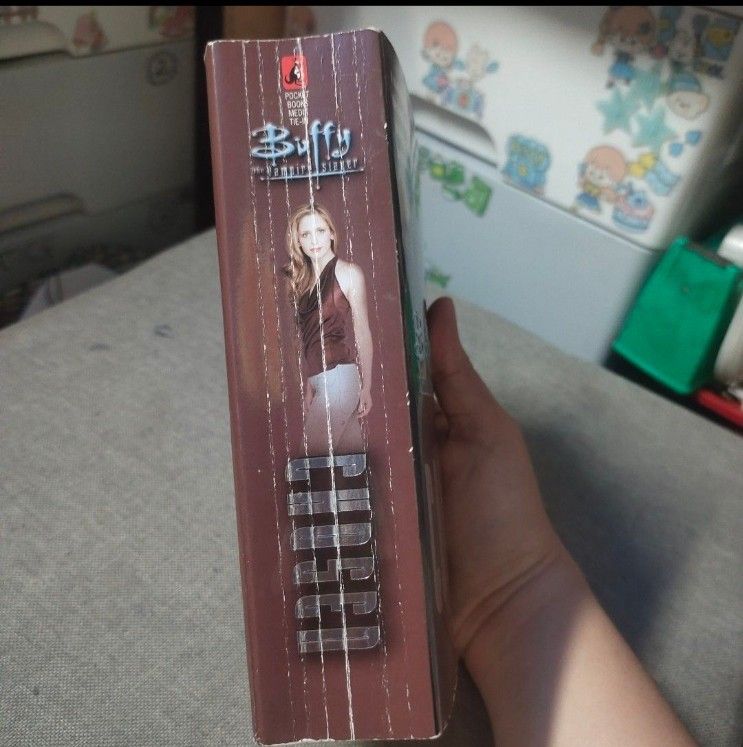 Buffy The Vampire Slayer Chosen Novelization Book (Category: Storybooks) located in Quezon City. Submitted by dncpreloved (Listing ID 1464399773, Image 2). Description: - Buffy the Vampire Slayer novelization - Based on the seventh season of the hit TV series - Created by Joss Whedon - Pages are yellowed from age - Spine has some wear - Cover shows some scuffs - bent spine.