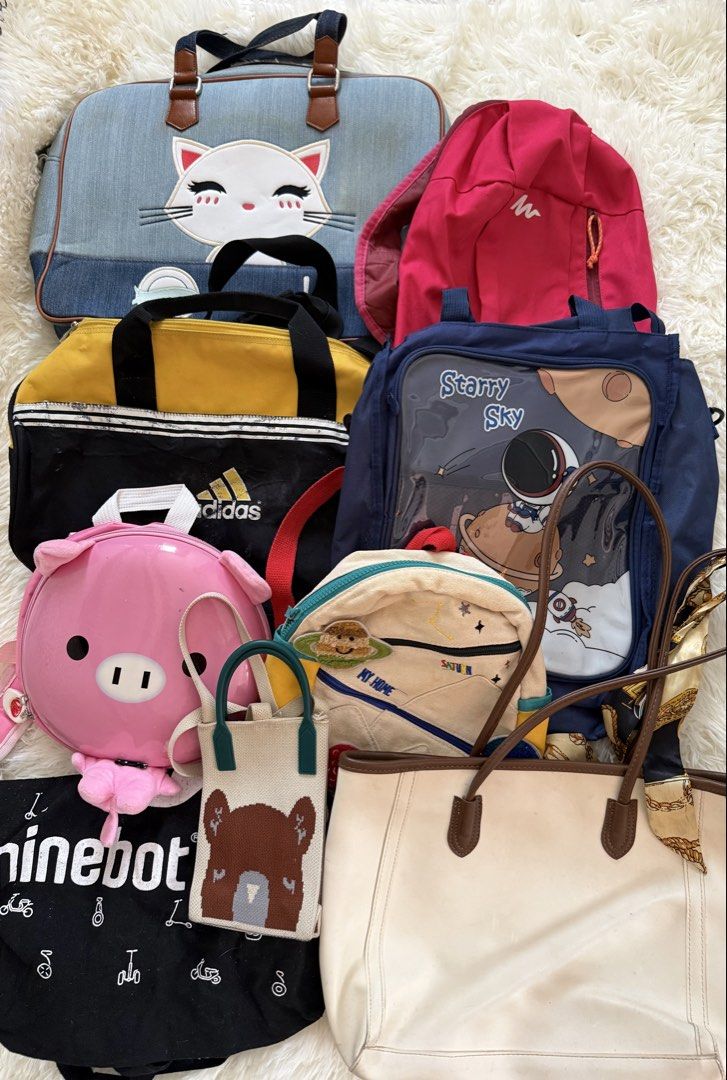 Bundle bag 1 for sale (Category: Backpacks) located in Cabuyao City. Submitted by affordable_love_items (Listing ID 1464444796, Image 1). Description: As is sa mga issues ng iba yong iba magaganda pa pwede pang benta or personal use. pwede sa madiskarte..