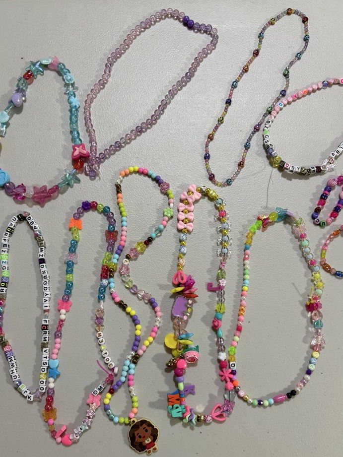 Bundle Beaded Necklace (Category: Babies & Kids Fashion) located in Marikina City. Submitted by thrifty_trinkets_by_anais (Listing ID 1464279043, Image 1). Description: 🌸 Selling own preloved/brand new items for less - EVERYTHING is negotiable as long as REASONABLE in price 🤗 🙏🏻 Please also check my account for more marked down items 🫶 📍Marikina near S&R/Uniqlo 💳 Maribank/Maya/Gcash 🏍️ Grab/Lalamove/J&T (by schedule) 🗓️ Offers/Reservatio