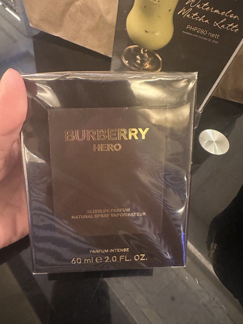 Burberry Hero Elixir de Parfum 60ml Natural Spray (Category: Fragrance & Deodorants) located in Pasig City. Submitted by lizshoppe (Listing ID 1464369090, Image 1). Description: Authentic - Brand New Burberry Hero Elixir de Parfum - Parfum Intense version - Natural Spray Vaporisateur - 60ml / 2.0 fl. oz. bottle size - Versatile and appealing scent for all.