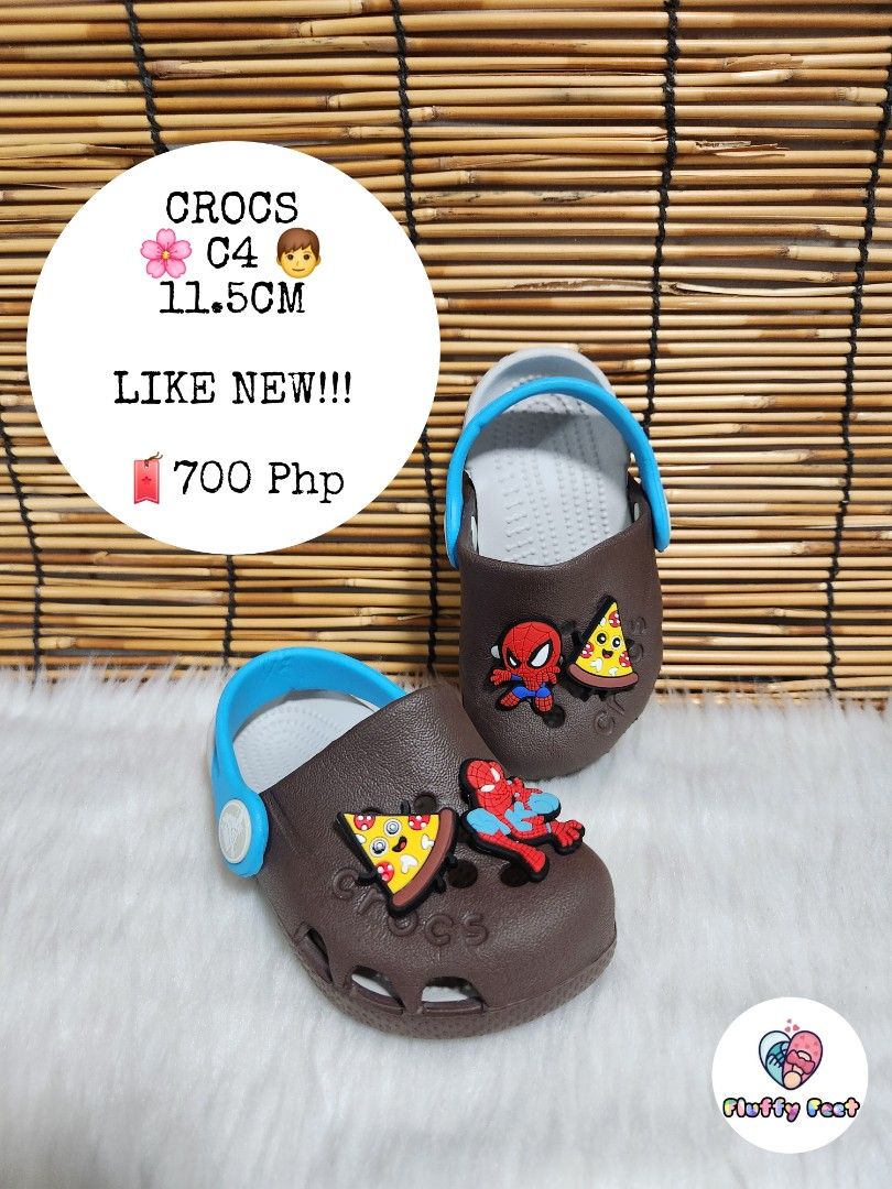 C4- Preloved Original Crocs for kids (Category: Babies & Kids Fashion) located in Navotas City. Submitted by FluffyFeet (Listing ID 1464518976, Image 1). Description: NEW ARRIVAL❗️ This is a PRELOVED ORIGINAL CROCS FOR KIDS‼️ Please managed your expectations ❤️ 📌 Strictly MINE NOW, PAY NOW ONLY❗️ (Unless suki na po na maayos kausap at iwas cancellation) 📌 You may ask for other photos before placing order/s STRICTLY NO RETURN, NO EXCHANGE UNLESS