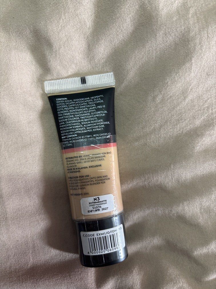 C code foundation - N3 (Category: Makeup) located in Kota Bharu. Submitted by eeiyqa (Listing ID 1464401044, Image 2). Description: .