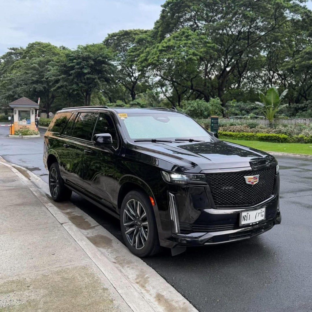 Cadillac Escalade ESV INKAS Level 6 Bulletproof Auto (Category: Used Cars) located in Manila. Submitted by quality_cars (Listing ID 1464462607, Image 2). Description: ‼️FOR SALE‼️ ‼️CASH ONLY‼️ Cadillac Escalade ESV 2023 6.2L V8 INKAS Level 6 Bulletproof 30,xxx Mileage Long wheel base 1st owner Acquired Modified to 4 seater premium leather seats with screen Fresh interior & exterior #8 ending plate. Thursday coding Price: 13.498m Viewing at Quezo