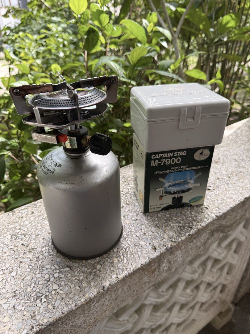 Captain Stag stove (Category: Hiking & Camping) located in Calamba. Submitted by transitory (Listing ID 1464387876, Image 3). Description: For Sale Captain Stag M-7900 camping stove in very good condition igniter and control knob working complete with box,manual and hard case gas canister half full Sold as set for ₱2,400 J&T or Lalamove c/o buyer freebie: Captain Stag folding cushion Pm or contact 09165870869 Salamat .