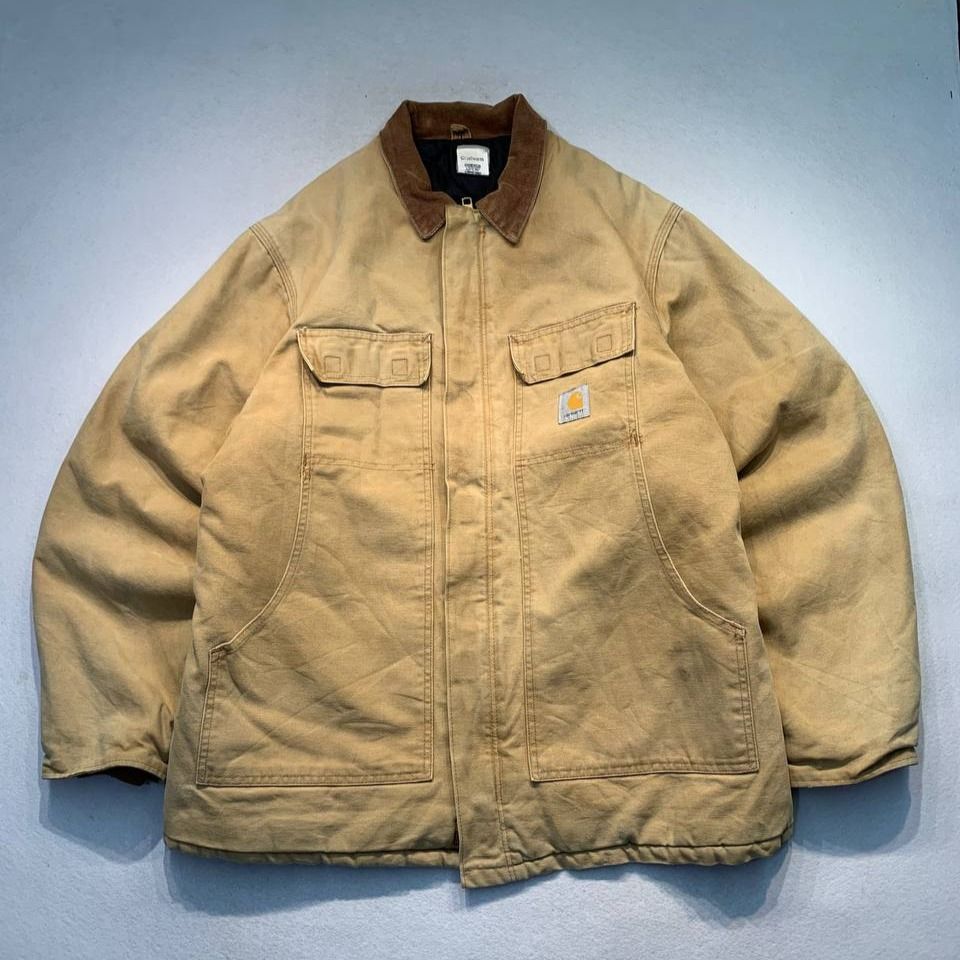 Carhartt Arctic Traditional Jacket (Category: Coats, Jackets and Outerwear) located in Mandaluyong City. Submitted by theroom501 (Listing ID 1464434031, Image 1). Description: Carhartt Arctic Traditional Jacket Style Code: C03-BRN Production Date: Late 1990s to around 2011 Size on Tag: XLarge Regular Color: Brown Condition: Excellent vintage condition. Overall clean structural integrity. Flaws/Issues: Features visible rust stains and a nice natur