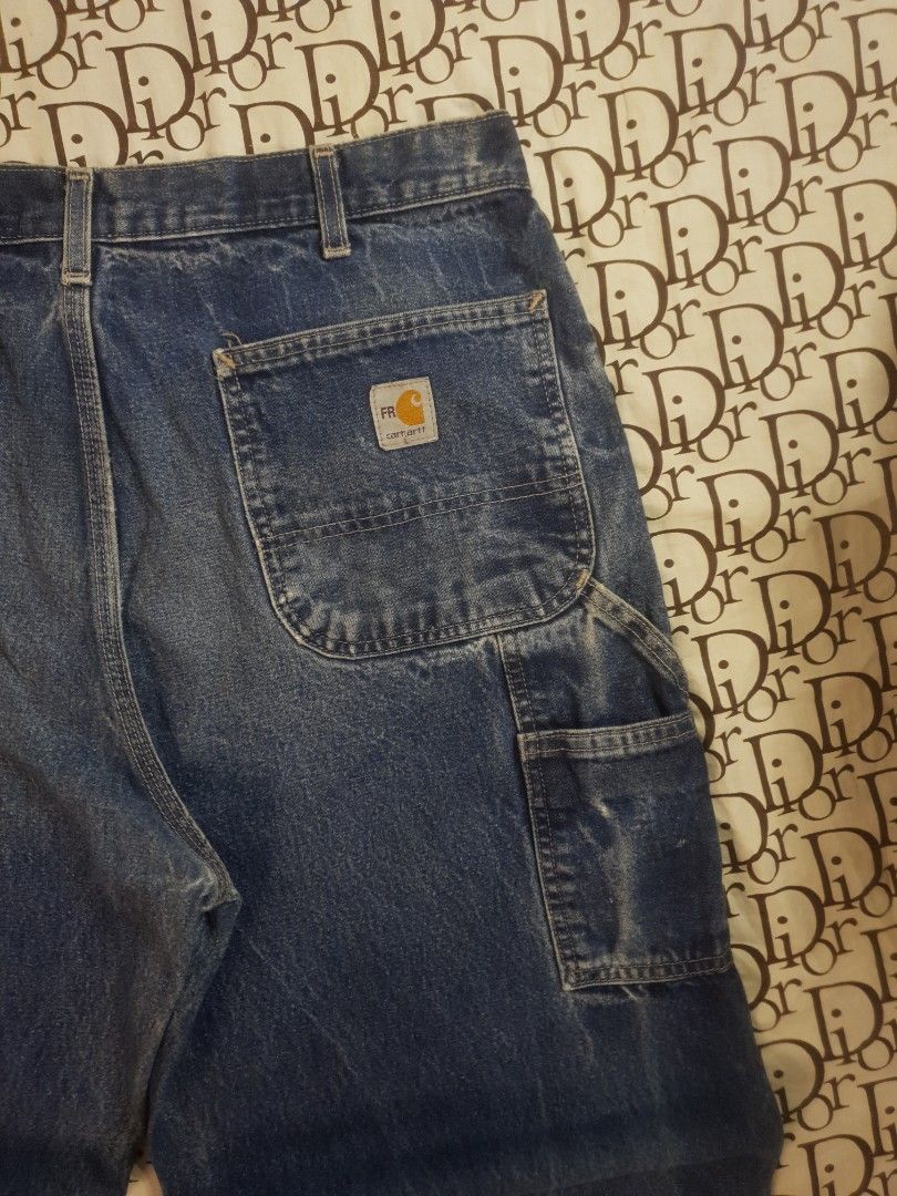Carhartt Carpenter pants FR (Category: Jeans) located in San Fernando. Submitted by retro.district. (Listing ID 1464423839, Image 3). Description: - Carhartt Carpenter pants fire resistant - Size: Waistline: 36 Length: 45 thights: 13 Leg opening: 10 - Condition: Good - Issue: Minimal dragging.