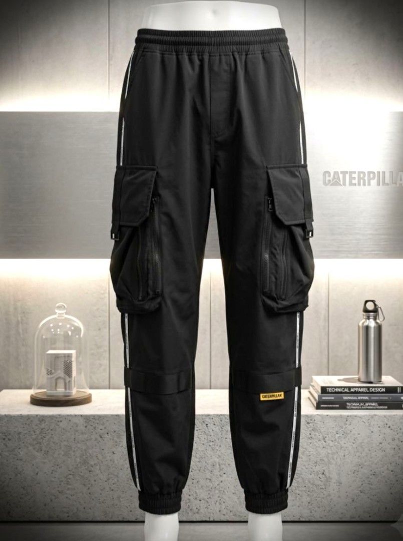 CATerpillar Multi-zipper Cargo Pants (Category: Jeans) located in Manila. Submitted by liliaplay (Listing ID 1464363614, Image 1). Description: Authentic!! Pre-loved Imported 8 pockets water resistant windbreaker semi heavy and thick embroidered design side tape design for hiking/rider Unisex size: 27-29 hem/rise: 11.5 length: 36 No Issue! Lowered to its negotiable price!! Payment 1st shipped.