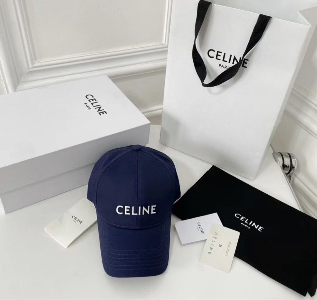 Celine caps for sale (Category: Caps & Hats) located in Manila. Submitted by beaumontandco (Listing ID 1464361449, Image 3). Description: Brandnew ziplocked If need paper bag and box pls add fee po.