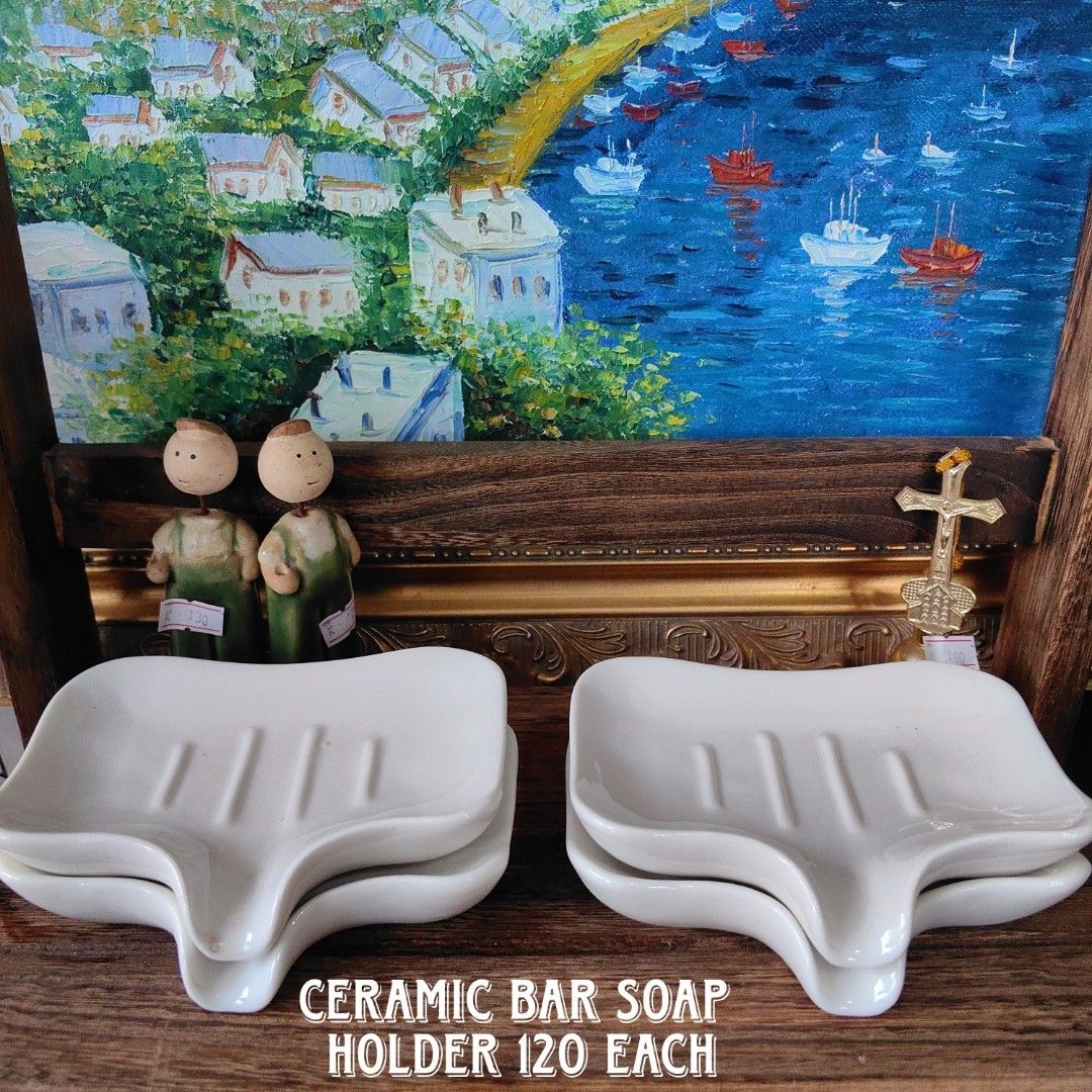 Ceramic bar soap holder (Category: Sanitary Hygiene) located in Calamba. Submitted by princesspauliney. (Listing ID 1464448399, Image 1). Description: Calamba laguna Shoppee check out First to pay basis.