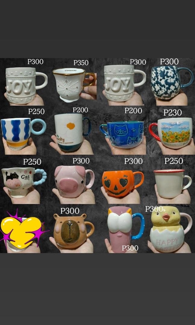 Ceramic Cute Mugs (Category: Coffee & Tea Tableware) located in Bulacan. Submitted by hunterherojapanjdm (Listing ID 1464508277, Image 1). Description: .