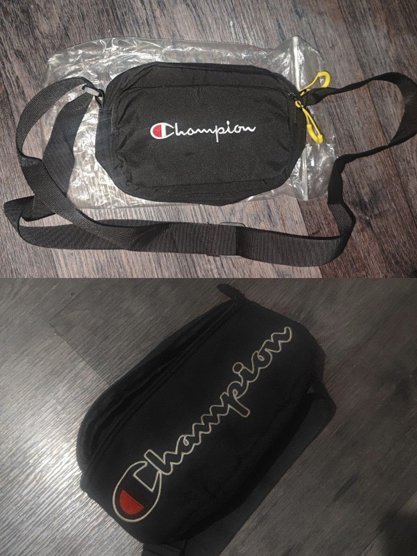 Champion Crossbody Bag Black (Category: Sling Bags) located in Pasay City. Submitted by icbsm (Listing ID 1464427201, Image 1). Description: 500 take all.