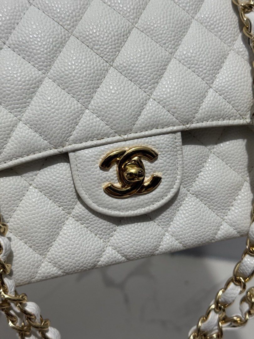 Chanel double flap bag (Category: Luxury Bags & Wallets) located in Dagupan City. Submitted by armoirelux (Listing ID 1464416438, Image 2). Description: Rank A Sign of usage Legit.