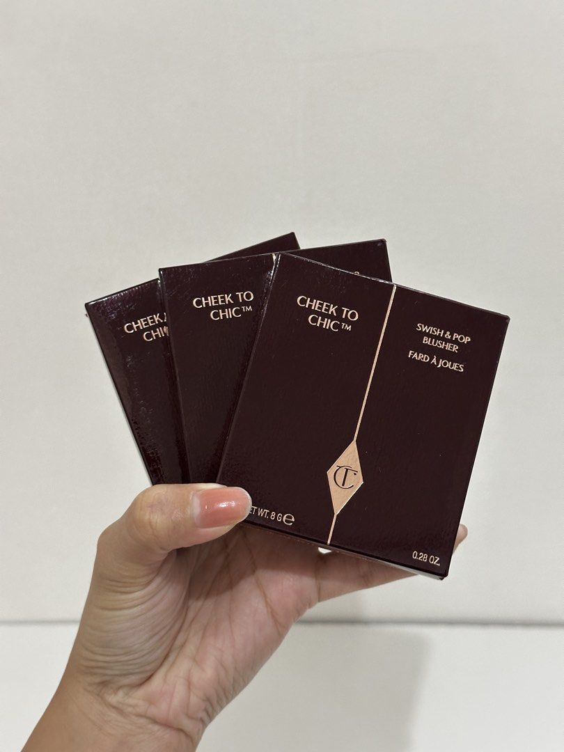 Charlotte Tilbury Cheek to Chic (Category: Makeup) located in Baybay. Submitted by franchinettt (Listing ID 1464538134, Image 1). Description: CT Cheek to Chic in Ecatasy CT Cheek to Chic in The Climax •Bought in the US last July MOD - J&T MOP - Gcash.