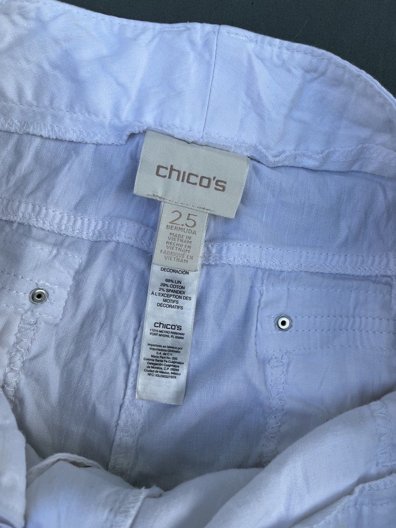 CHICO’S WALK SHORT (Category: Shorts) located in Quezon City. Submitted by kentstuff (Listing ID 1464426075, Image 2). Description: CHICO’S Waist: 38-42 Length: 24 Leg Hole: 10 Condition: Excellent CR: 9.8/10 Issue: ❌.
