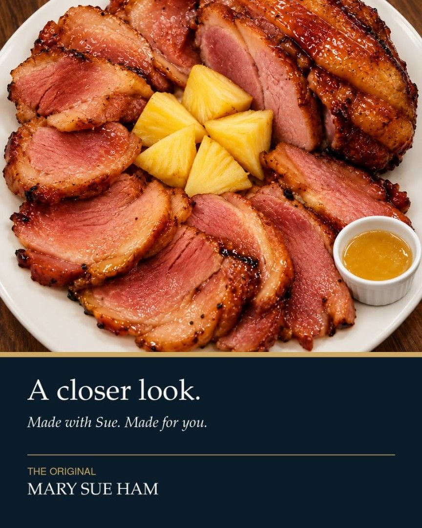 Chinese Ham (Category: Chilled & Frozen Food) located in Malabon City. Submitted by mrsuabae (Listing ID 1464373007, Image 3). Description: Introducing **The Original Mary Sue Chinese Ham**. 🎄 Made with Sue. Made for you. Homemade Chinese ham for the Christmas table, made to be served and shared. Send us a message for availability and ordering details. 1,800/kilo.