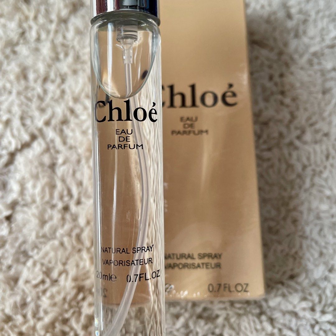 Chloe Eau de Parfum (Category: Fragrance & Deodorants) located in Subic. Submitted by javsprelovedstuffs (Listing ID 1464399449, Image 2). Description: Tester- oil based Can last several hours 20ml.