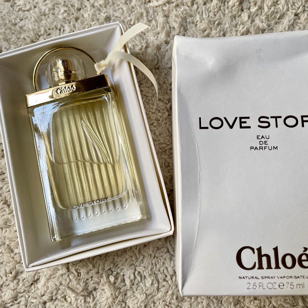 Chloe Love Story Eau de Parfum (Category: Fragrance & Deodorants) located in Subic. Submitted by javsprelovedstuffs (Listing ID 1464429474, Image 1). Description: 90ml perfume 95% full Premium Perfumes engineered to match 90%–95% of the o_ri_gi_nal scent Long lasting RFS: Too many perfumes #perfumeph #dubaiperfumes #nicheperfume #jomalone #luxuryperfumes.