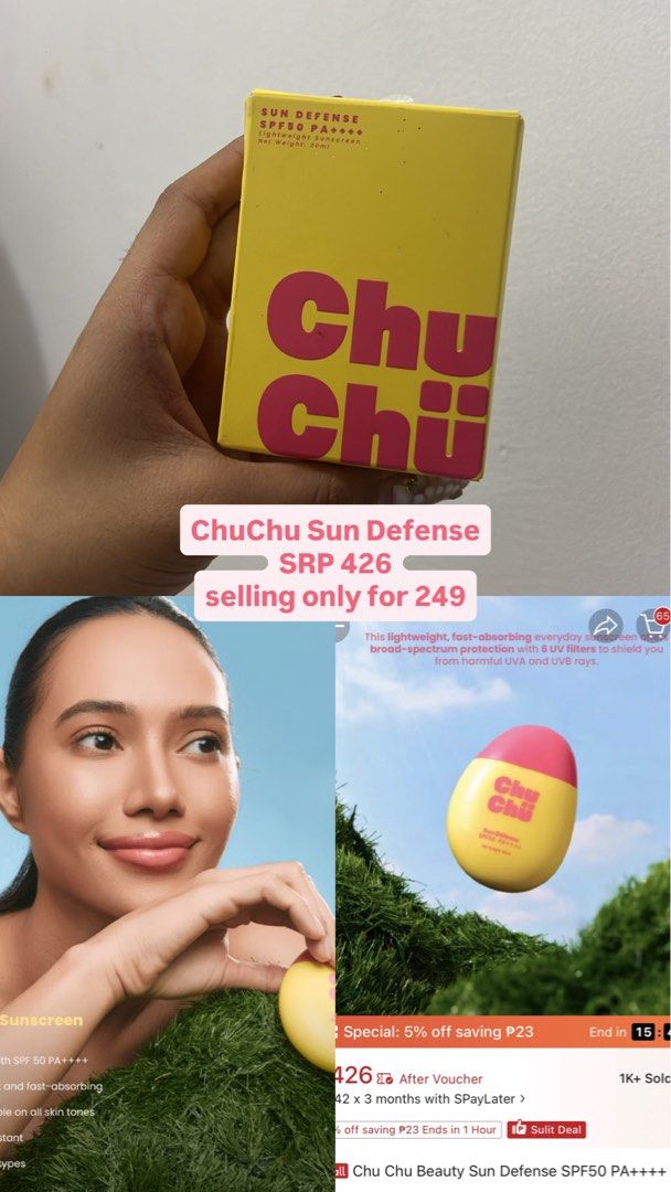 ChuChu Sunscreen (Category: Face Care) located in Santiago. Submitted by dlannndan (Listing ID 1464437507, Image 1). Description: .