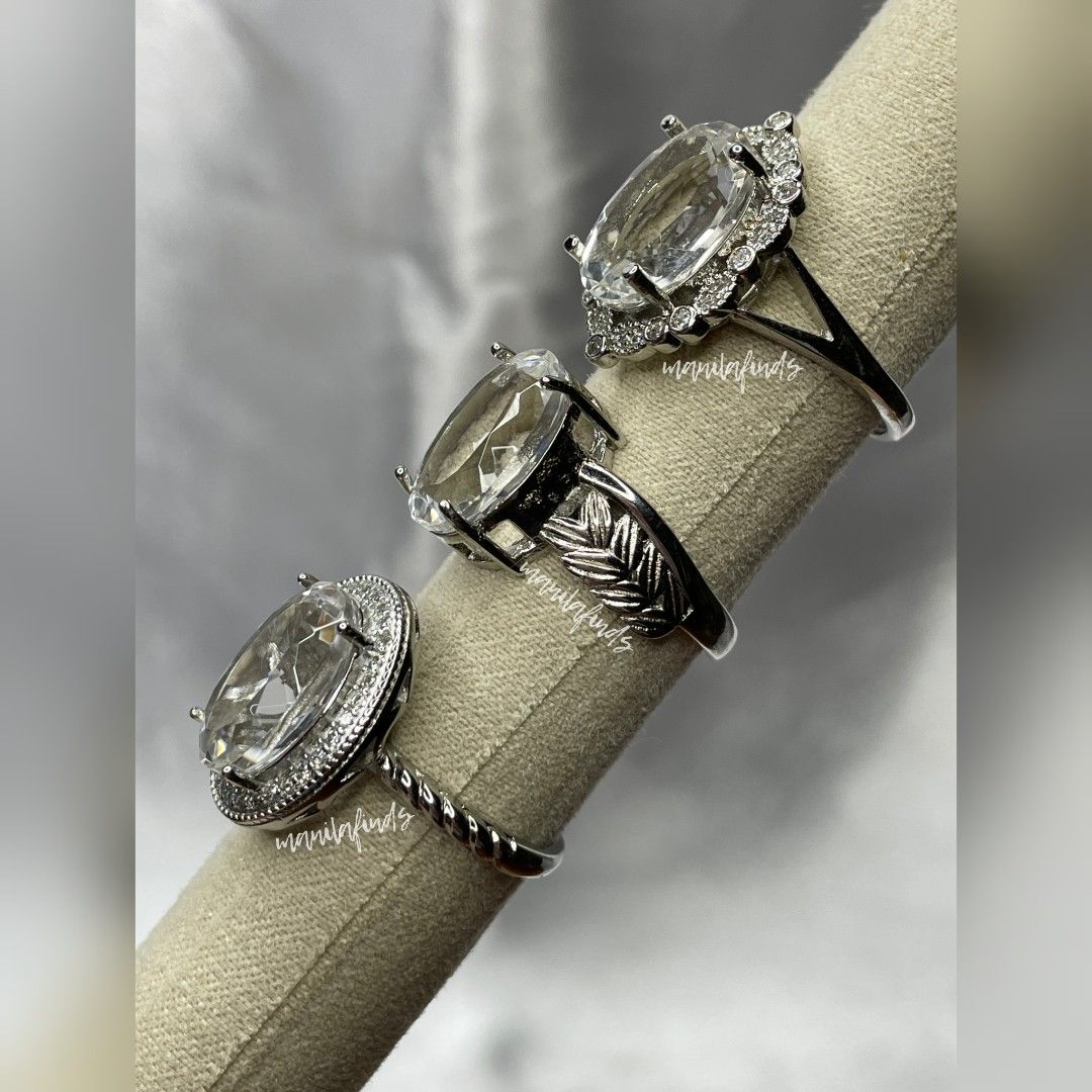 Clear quartz oversized adjustable stainless steel rings (Category: Rings) located in Caloocan City. Submitted by manilafinds. (Listing ID 1464370564, Image 2). Description: ⚜️ Clear Quartz ⚜️ #manilafindsRings ✔️ Stainless Steel ✔️ Adjustable Fit 🎀 𝗔𝘃𝗮𝗶𝗹𝗮𝗯𝗹𝗲 𝗼𝗻 𝗺𝘂𝗹𝘁𝗶𝗽𝗹𝗲 𝗽𝗹𝗮𝘁𝗳𝗼𝗿𝗺𝘀 — 𝗳𝗶𝗿𝘀𝘁 𝘁𝗼 𝗽𝗮𝘆, 𝗳𝗶𝗿𝘀𝘁 𝘁𝗼 𝘀𝗲𝗰𝘂𝗿𝗲. 🎀 1️⃣ ₱580 2️⃣ ₱580 3️⃣ ₱580 👆🏼 Tap ➡️ #MNLFindsAVAILABLE ⬅️ to view all availabl