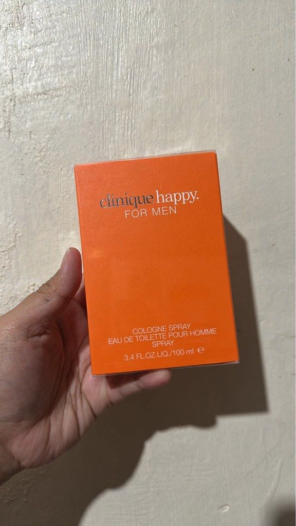 Clinique Happy For Men Cologne Spray 100ml (Category: Fragrance & Deodorants) located in Manila. Submitted by jmalinea (Listing ID 1464372425, Image 1). Description: - Clinique Happy For Men Eau de Toilette - 100 ml bottle - Ideal for everyday wear RFS: Napasobra ng bili ORIGINAL!!.