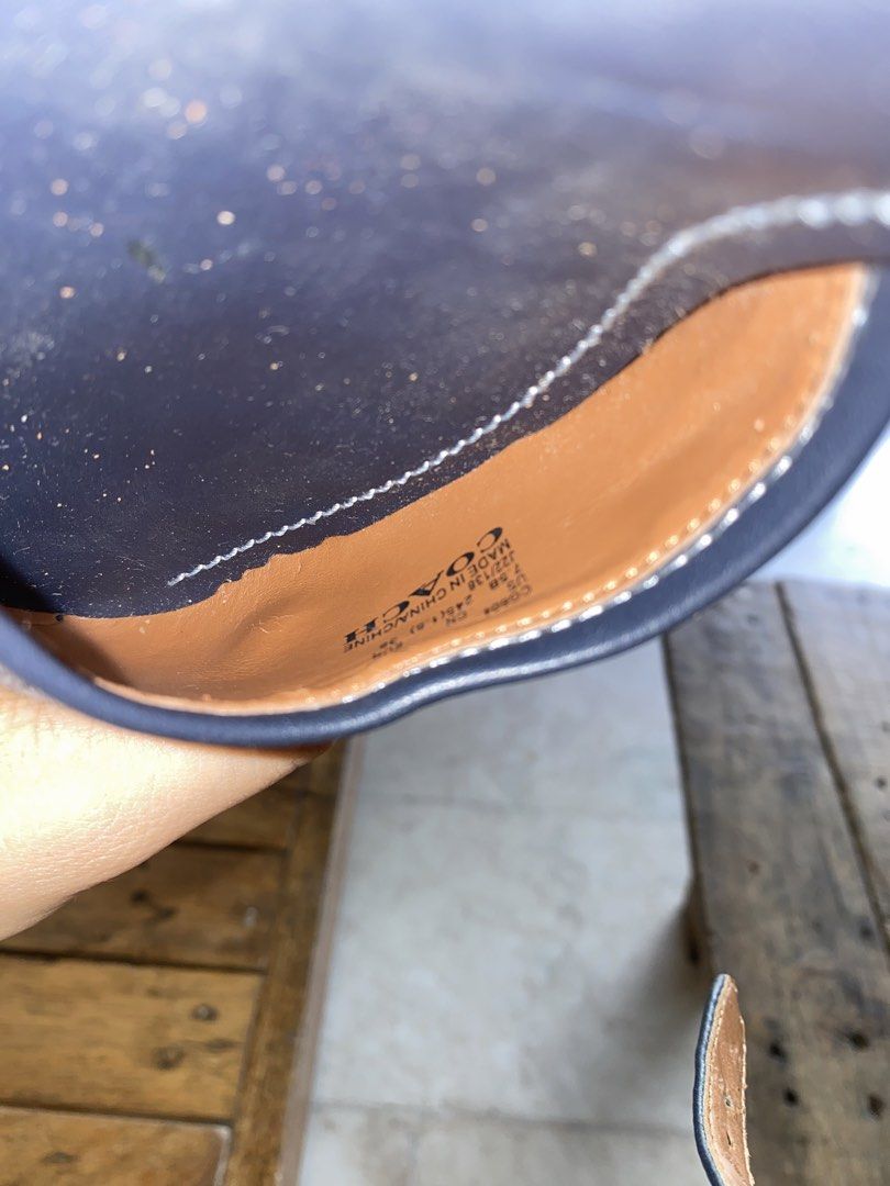 Coach denim sandals (Category: Sandals) located in Bulacan. Submitted by drewjas (Listing ID 1464404735, Image 3). Description: Never been used pero po yung inner lining nag aagnas but the leather itself hindi naman po thank you.