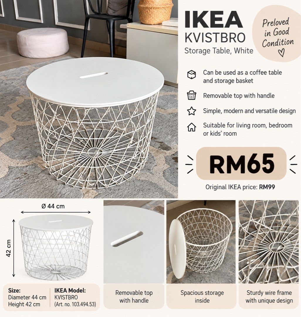 Coffee table (Category: Tables & Sets) located in Kuala Lumpur. Submitted by SKETCHBOOK (Listing ID 1464432902, Image 2). Description: .