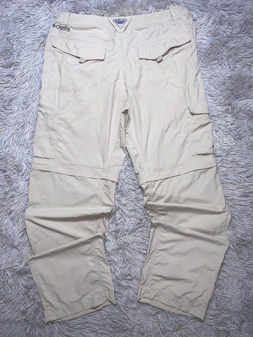 Columbia convertible cargo pants (Category: Chinos) located in Sibulan. Submitted by hunt_mafia (Listing ID 1464566442, Image 2). Description: Columbia convertible cargo pants Size 36 Width 23 Length 41.5 Hem 9 Good condition Issue seen last pic unnoticeable Free vouch for safe transaction Unli video call with item Price: 850+sf Loc: Negros Oriental.