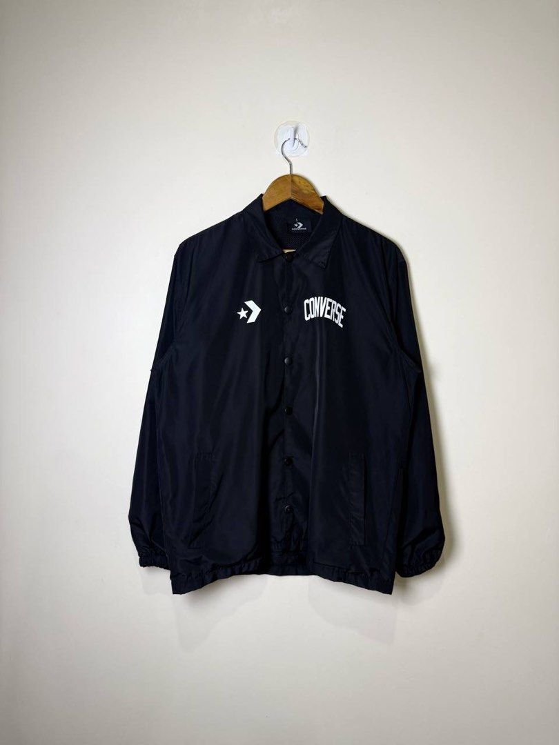 CONVERSE ANDOVER COACHES JACKET (Category: Coats, Jackets and Outerwear) located in Tacloban City. Submitted by coachfinds (Listing ID 1464471960, Image 1). Description: CONVERSE ANDOVER COACHES JACKET LARGE BEST FIT XL W 23.5 X L 29 SLEEVE: 24 COLOR RATE: 9.5/10 CONDITION: 9.5/10 MINE: 1299.