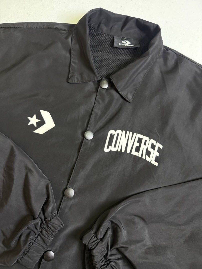 CONVERSE ANDOVER COACHES JACKET (Category: Coats, Jackets and Outerwear) located in Tacloban City. Submitted by coachfinds (Listing ID 1464471960, Image 3). Description: CONVERSE ANDOVER COACHES JACKET LARGE BEST FIT XL W 23.5 X L 29 SLEEVE: 24 COLOR RATE: 9.5/10 CONDITION: 9.5/10 MINE: 1299.