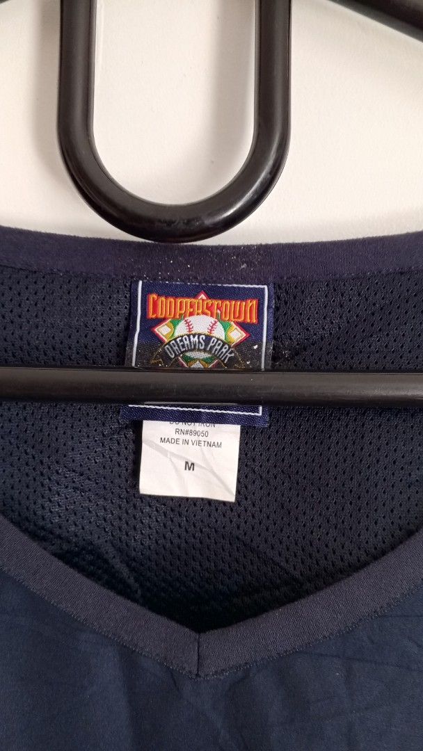 Cooperstown Dreams Park Baseball Pullover Jacket M (Category: Coats, Jackets and Outerwear) located in Cebu City. Submitted by kangaroo78 (Listing ID 1464366153, Image 3). Description: - Navy blue and red pullover jacket - Cooperstown Dreams Park baseball graphic on chest - V-neck collar - Elasticated cuffs and hem - Made in Vietnam - Size: Medium (M) LOCATION: Dumlog, Talisay City CEBU Delivery via Maxim w/ in Cebu Outside Cebu via JRS.