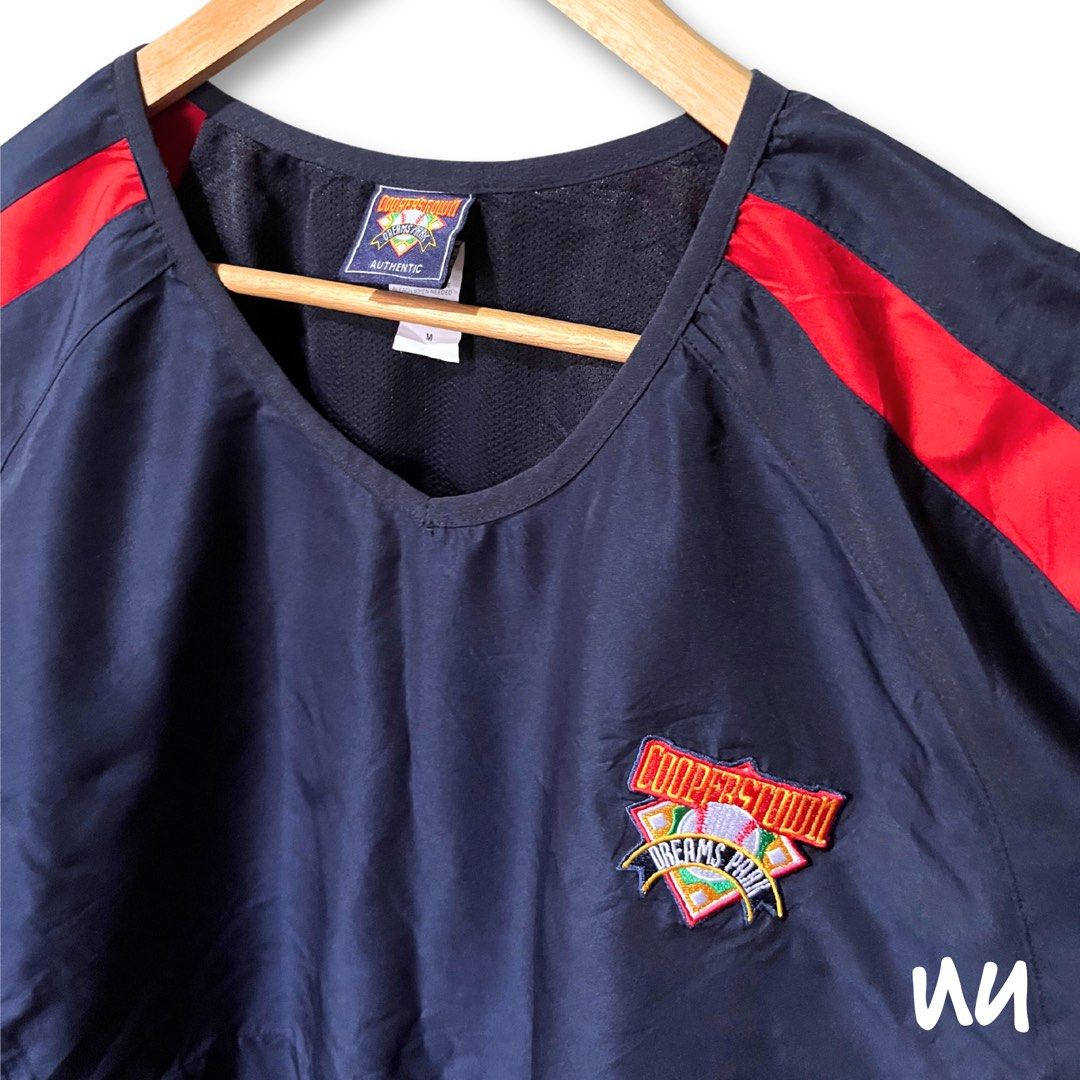 cooperstown windbreaker jacket vest outerwear authentic (Category: Vests) located in Lapu Lapu. Submitted by uusab (Listing ID 1464397943, Image 3). Description: cooperstown dreams park authentic baseball pullover windbreaker navy red • medium (70x60 cm) .