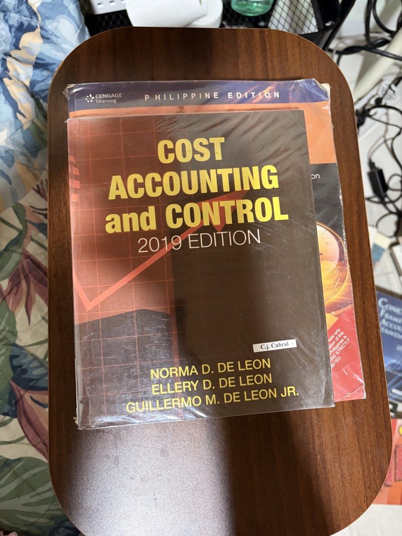 Cost Accounting Books (Category: Textbooks) located in Cainta. Submitted by crissajhasmine (Listing ID 1464527563, Image 3). Description: 📚 COST ACCOUNTING BOOKS FOR SALE! 📚 💰 BUY ALL — ₱500 ONLY! ✨ 3 books in one bundle ✨ Pre-loved RFS: Decluttering 📩 Message me if interested!.
