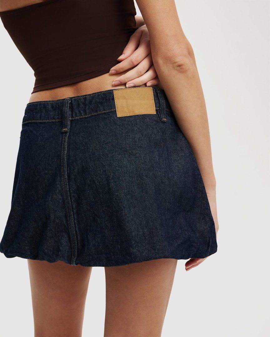 Cotton on denim bubble skirt (Category: Skirts) located in Bulacan. Submitted by betterbuysmanila (Listing ID 1464357229, Image 3). Description: Brand new Bought in US but too big Size 34 waist.