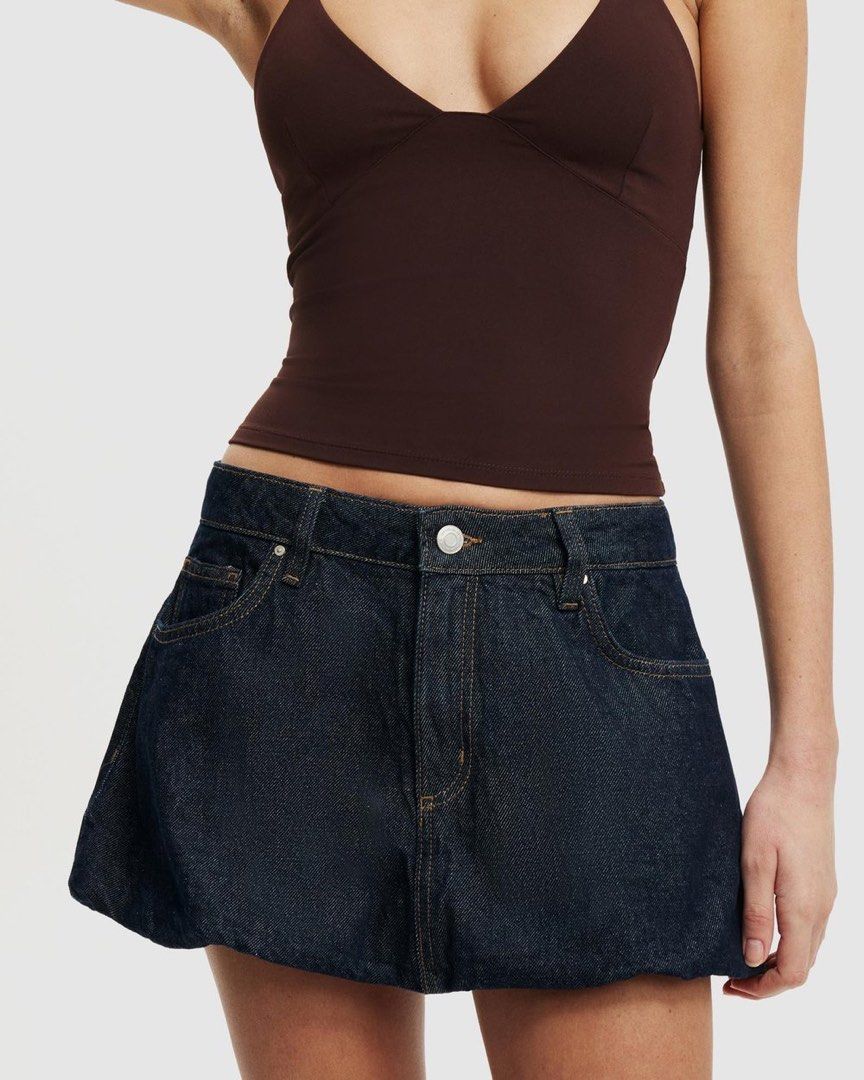 Cotton on denim bubble skirt (Category: Skirts) located in Bulacan. Submitted by betterbuysmanila (Listing ID 1464357229, Image 2). Description: Brand new Bought in US but too big Size 34 waist.