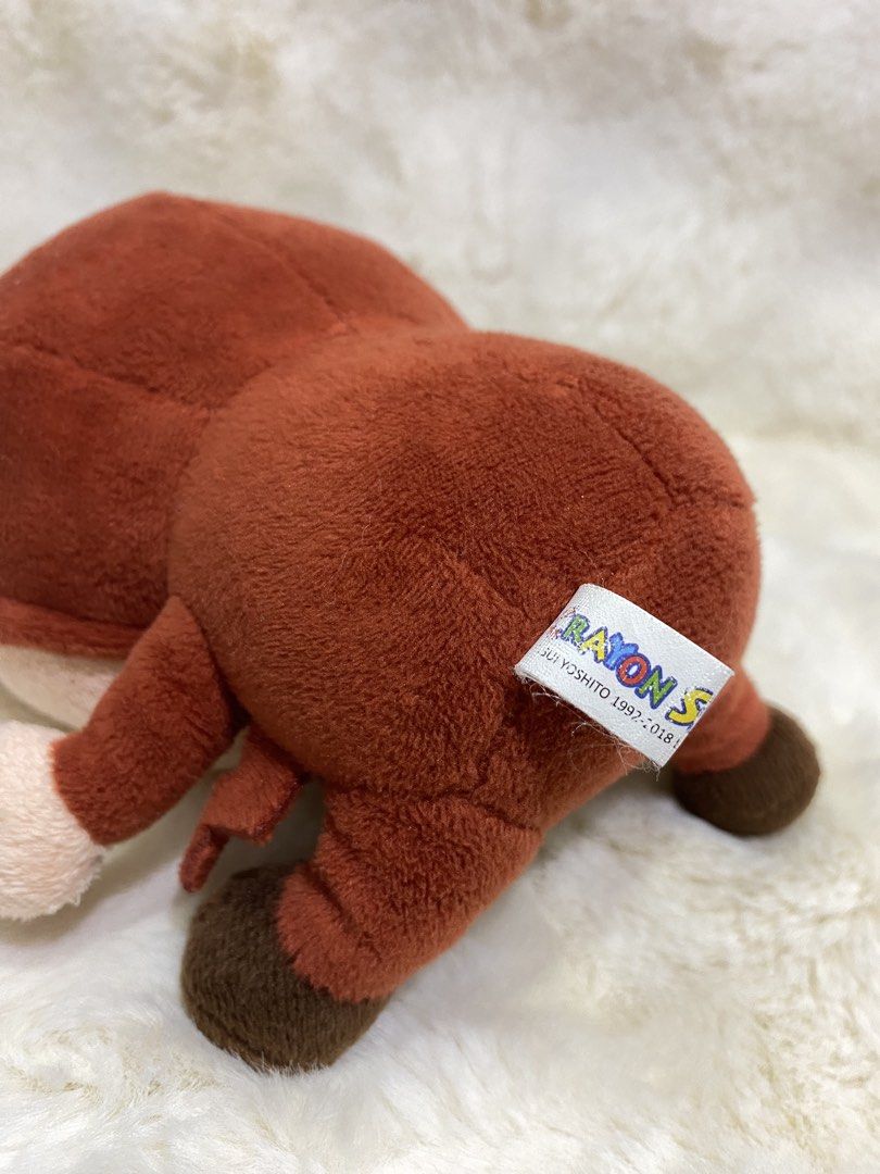 Crayon Shin-Chan stag beetle plush (Category: Plushies & Soft Toys) located in Kalibo. Submitted by ollie_stuffshop (Listing ID 1464357579, Image 3). Description: 21cm x 15cm Before you send your inquiries: ❗️Last Price is already posted ❗️Manage your expectations, WYSIWYG ❗️May need washing ❗️Dropoff is every Wednesday & Sunday.
