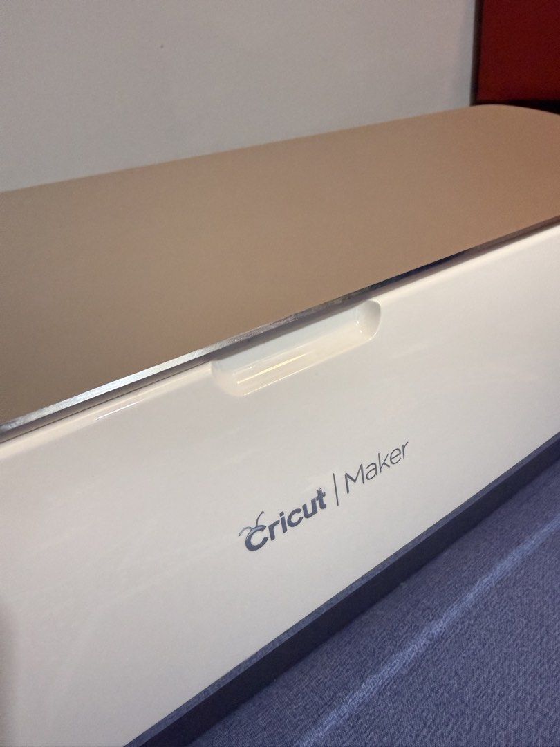 Cricut Maker Cutting Machine with Accessories and Vinyl (Category: Craft Supplies & Tools) located in Marilao. Submitted by deejoson (Listing ID 1464485328, Image 2). Description: - Cricut Maker machine 1 deep blade 1 rotary blade 1 fine point blade Basic tool set Permanent vinyls Iron-on vinyls 2 12x12 light grip 1 12x24 light grip 1 standard grip 1 fabric grip Vinyl Glossy &Matte Stickers Ultima Tattoo Paper Vinyl transparent stickers And many 