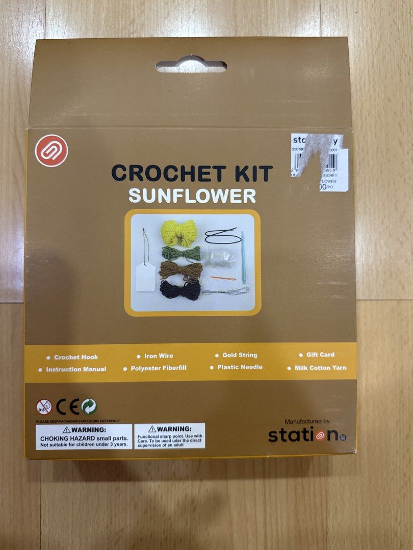 Crochet Kit Sunflower (Category: Handmade Craft) located in Muntinlupa City. Submitted by diananeedsspace (Listing ID 1464446921, Image 2). Description: .