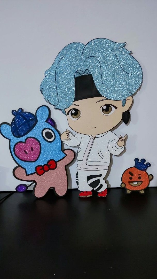Custom Cardstock Decors (Category: Occasions & Party Supplies) located in Mandaluyong City. Submitted by grashalalala (Listing ID 1464373072, Image 1). Description: - Custom-made party cutouts perfect for birthdays and events - Features popular characters like BTS, BT21, Pikachu, Paw Patrol, and baby Mickey & Minnie. - Made with glitter cardstock for a dazzling, sparkly finish. - Cardboard backing only, no stand - Ideal for creating memorable pho