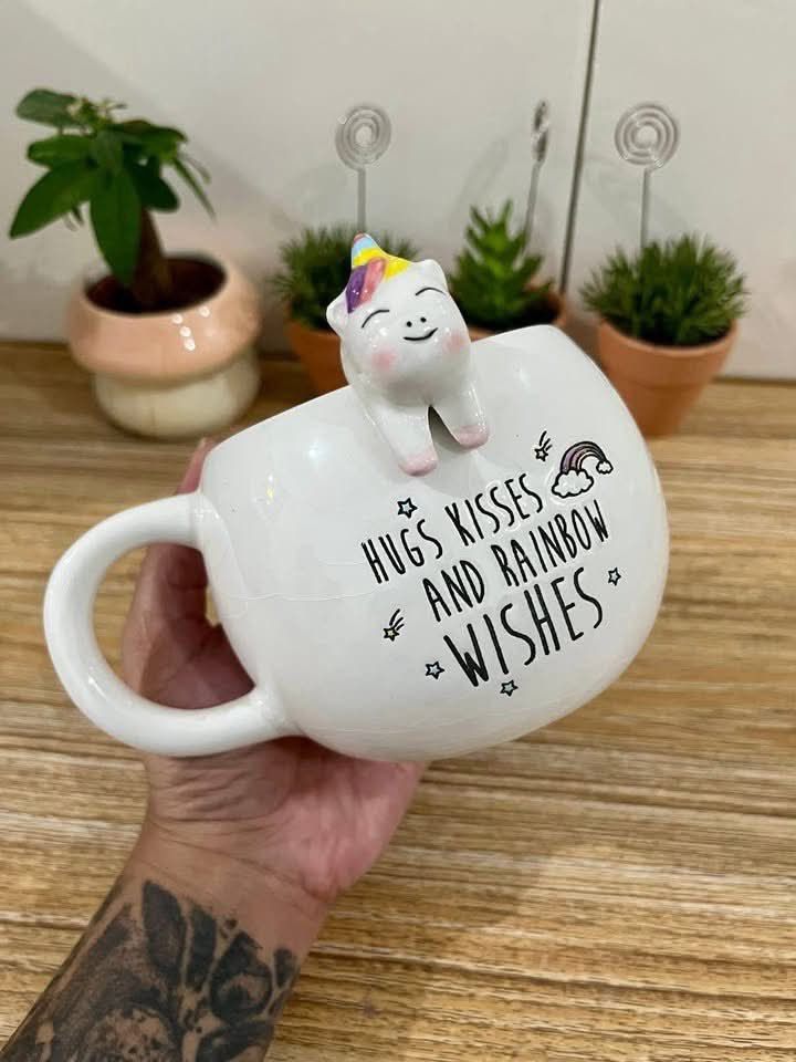 Cute Ceramic Mugs - Ghost, Unicorn, Donut, Lion, Daisy (Category: Coffee & Tea Tableware) located in Manila. Submitted by zendog_a92acc (Listing ID 1464431273, Image 2). Description: Cute Ceramic 3D Mugs.