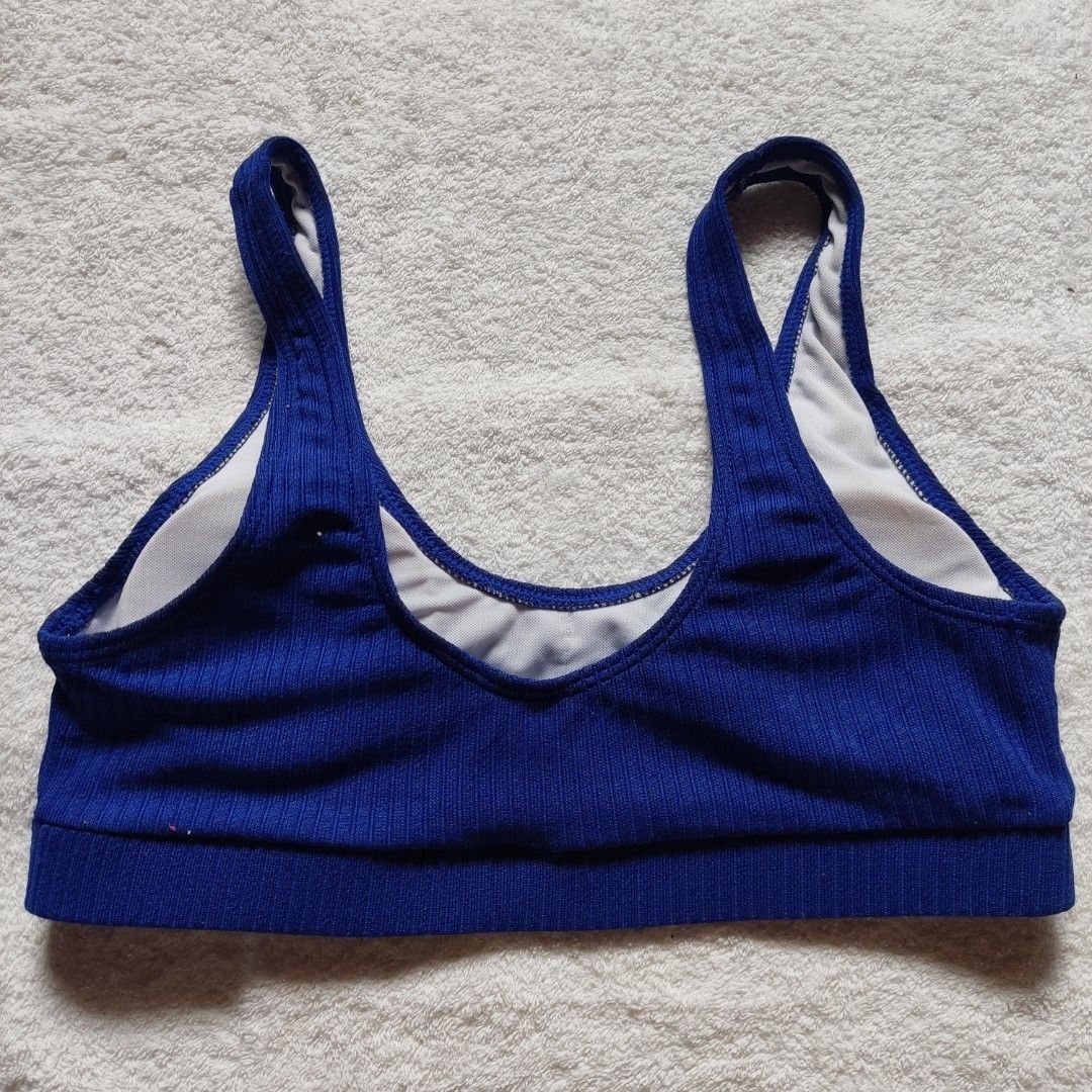 Dark Blue Knitted Style Two Piece Bikini Swimsuit Set (Category: Bikinis & Swimsuits) located in Bacoor. Submitted by kmrynl (Listing ID 1464412013, Image 2). Description: Rfs: decluttering - no issue - bust: 28in to 36in (stretchy) - waist: 28in to 36in (stretchy) - with pads, non-adjustable straps - no ww; manage expectations - see last photos for measurements (in) MOP: Maribank/BPI only MOD: J&T/Lalamove.