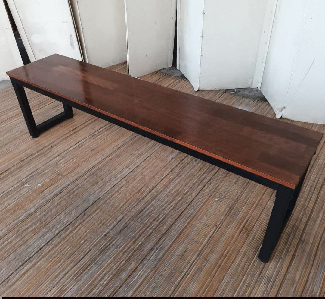 Dining Bench (Category: Chairs) located in Meycauayan. Submitted by marygracecasimiro (Listing ID 1464523003, Image 3). Description: Modern Industrial Style Dining Bench L63 x W14 x H18 Price: 6,200💚.