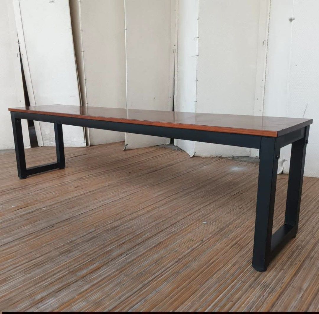 Dining Bench (Category: Chairs) located in Meycauayan. Submitted by marygracecasimiro (Listing ID 1464523003, Image 1). Description: Modern Industrial Style Dining Bench L63 x W14 x H18 Price: 6,200💚.